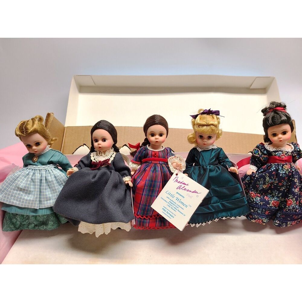 Little Women 5 doll set Madame Alexander FAO Schwarz Movie Winona Ryder tie in